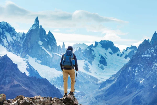 Wędrówka Górach Patagonii Argentyna — Zdjęcie stockowe