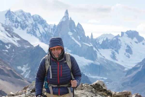 Patagonya Dağlarında Yürüyüş Arjantin — Stok fotoğraf