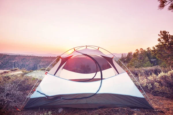Tente Randonnée Dans Les Montagnes Baker Recreation Area Washington États — Photo