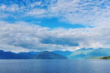 Vancouver Adası. Kanada mı? Yaz mevsiminin güneşli güzel günü.