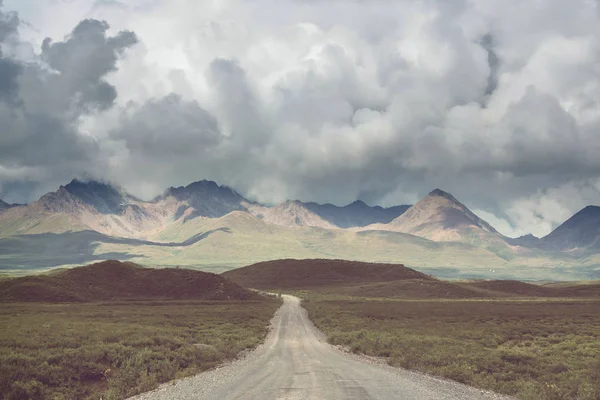 Мальовничі Шосе Алясці Сша — стокове фото