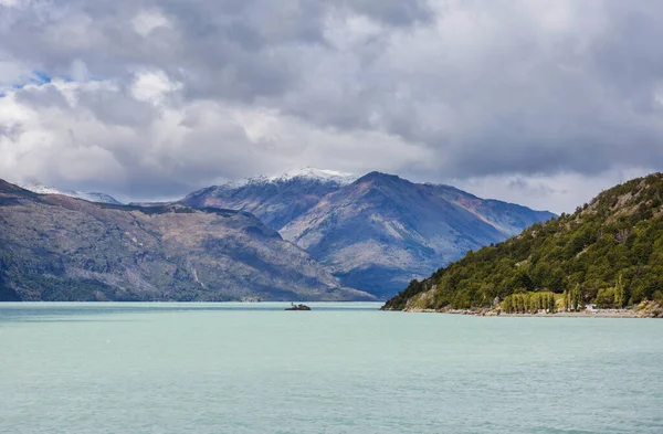 Hermoso Paisaje Montañoso Largo Carretera Grava Carretera Austral Sur Patagonia — Foto de Stock