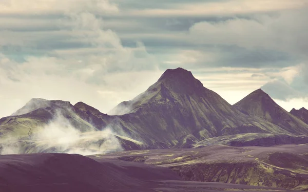 Paisagens Montanhosas Dramáticas Islândia — Fotografia de Stock