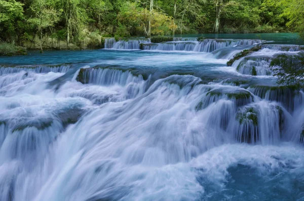 Bella Cascata Nella Giungla Messico — Foto Stock