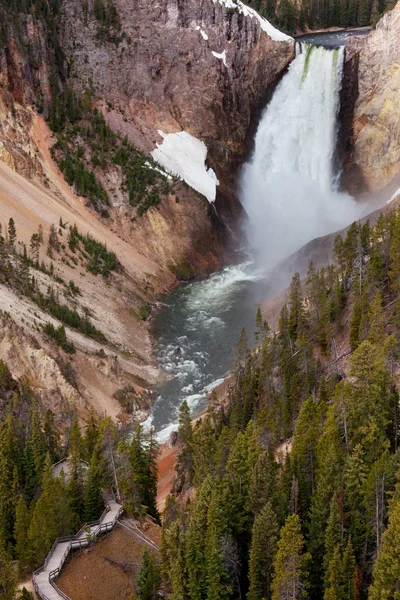 Yellowstone Beş Dolar Daha Düşük Yıkılışı — Stok fotoğraf