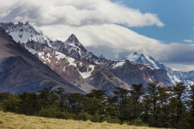 Güney Arjantin 'deki Patagonya manzaraları. Güzel doğal manzaralar..