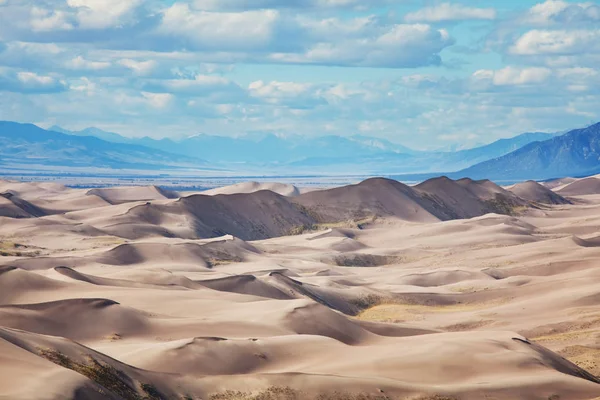 Podzimní Sezóna Národním Parku Great Sand Dunes Colorado Usa — Stock fotografie