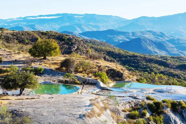 Hierve Agua Aguas Termales Naturales Estado Mexicano Oaxaca — Foto de Stock