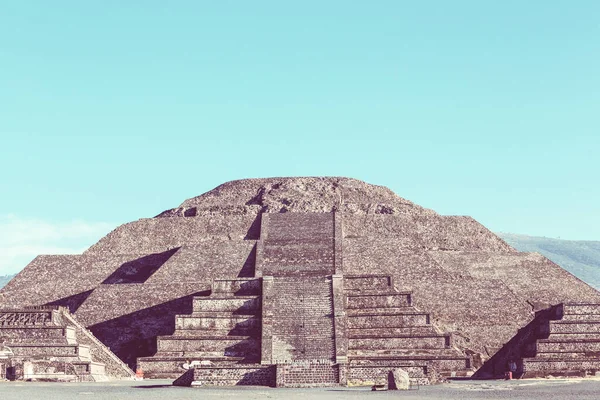 Güneş Piramidi Teotihuacan Meksika — Stok fotoğraf