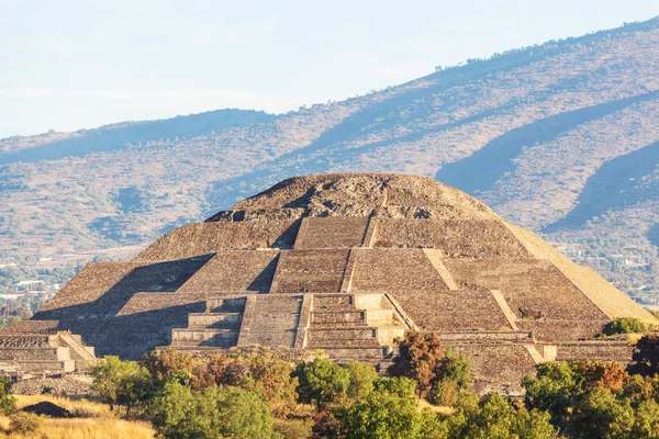 Nap Piramisa Teotihuacan Vagyok Mexikó — Stock Fotó