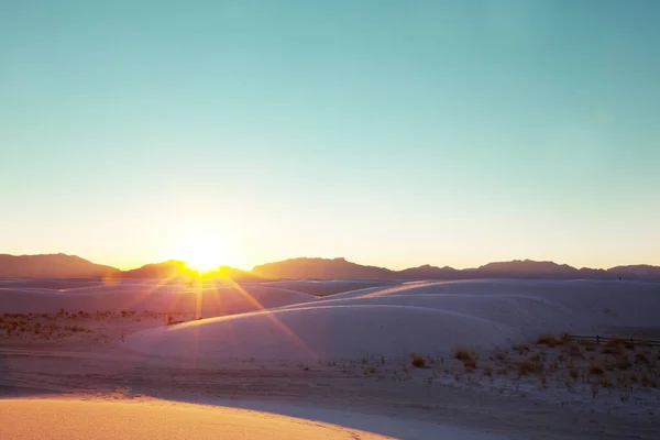 Wydmy White Sands Nowym Meksyku Usa — Zdjęcie stockowe