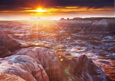 Amerikan çölünün güzel manzaraları