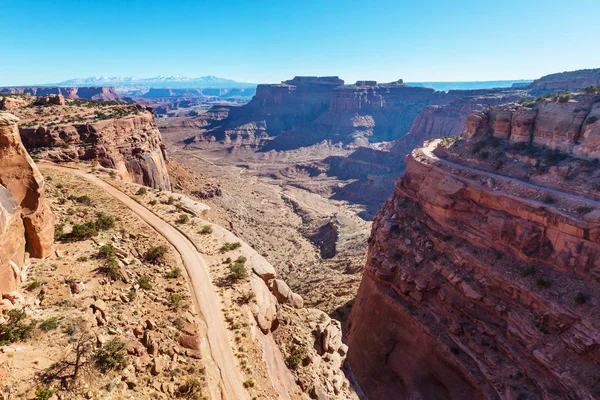 Caminhada Parque Nacional Canyonlands Utah Eua — Fotografia de Stock