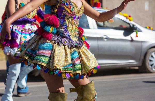 Barevný Dekor Karnevalovém Dresinku Peru Jižní Amerika — Stock fotografie