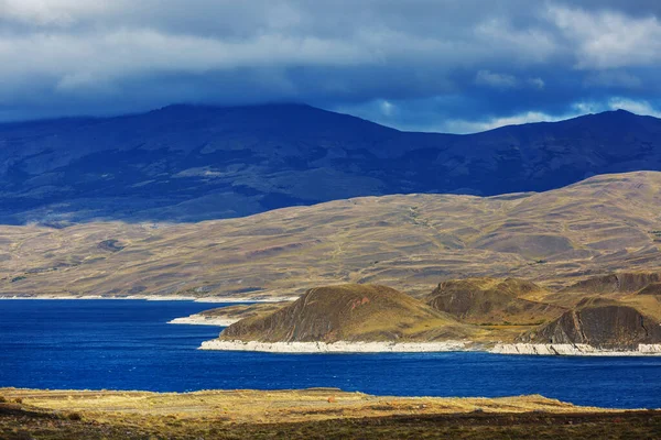 Bellissimi Paesaggi Montani Patagonia Lago Montagna Argentina Sud America — Foto Stock