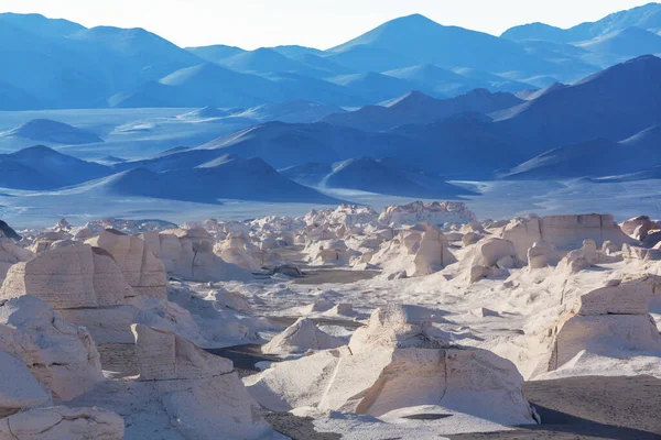 Ungewöhnlicher Campo Piedra Pmez Kalksteinfelsen Der Argentinischen Wüste — Stockfoto