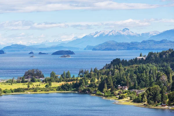 Hermosos Paisajes Montaña Patagonia Lago Montañas Argentina América Del Sur —  Fotos de Stock