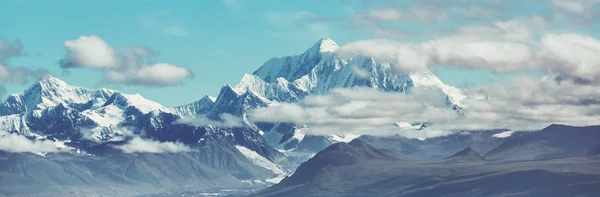 Parque Nacional Denali Paisajes Monte Denali Pico Montaña Más Alto — Foto de Stock