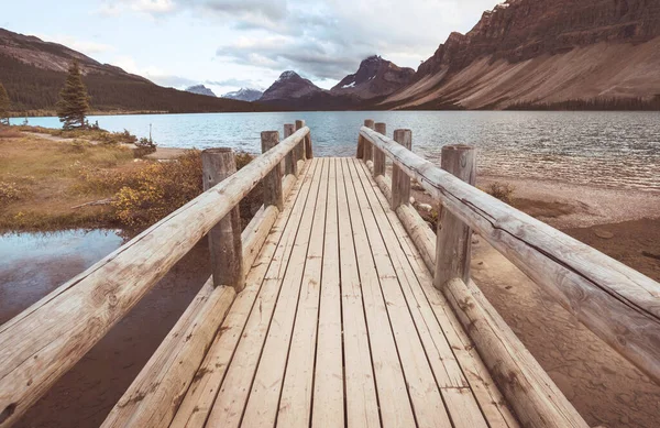 Lac Bow Promenade Des Glaciers Parc National Banff Canada — Photo