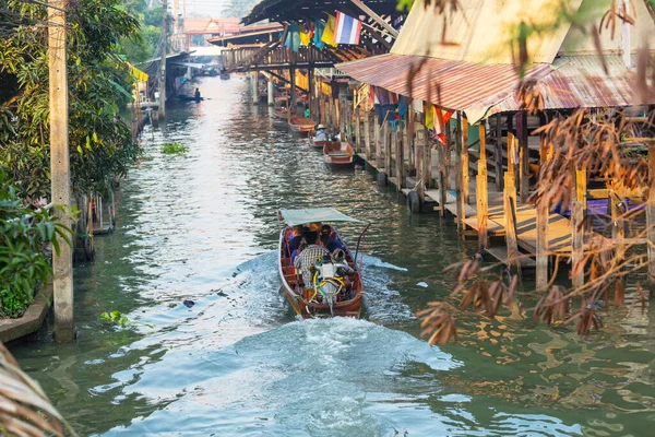 Mercado Flotante Tailandia — Foto de Stock