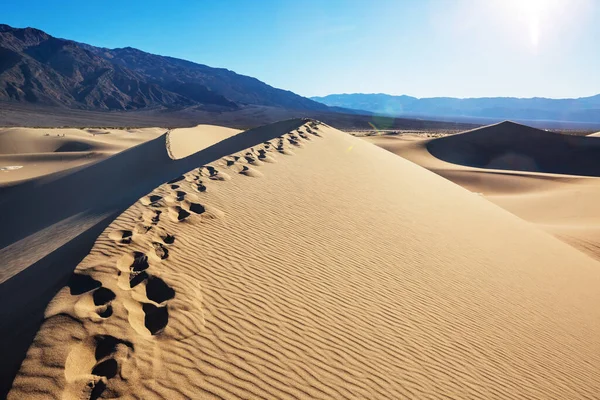 Dunas Arena California Hermosos Paisajes Naturales Viajan Fondo Amanecer —  Fotos de Stock