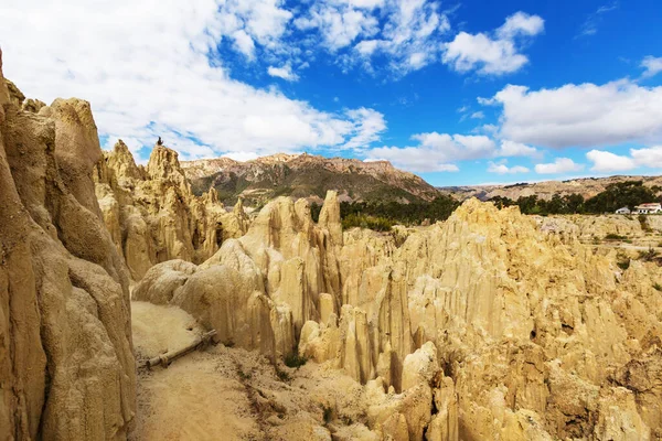 Valle Luna Paz Bolivia Ongebruikelijke Natuurlijke Landschappen Prachtige Plek Reizen — Stockfoto