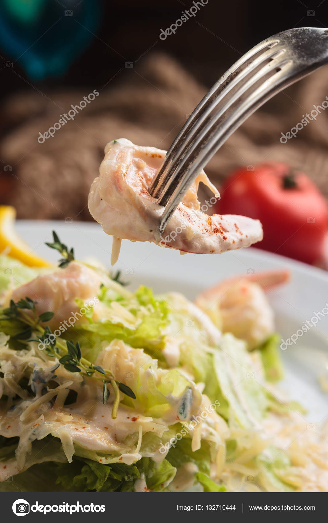 Riz Frit Avec Crevettes Dans Le Bol Photographie Mrakor C 132710444
