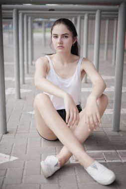 Güzel genç kadın photoshoot