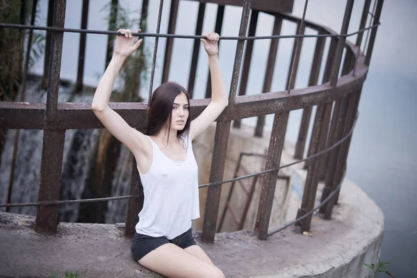 Güzel genç kadın photoshoot