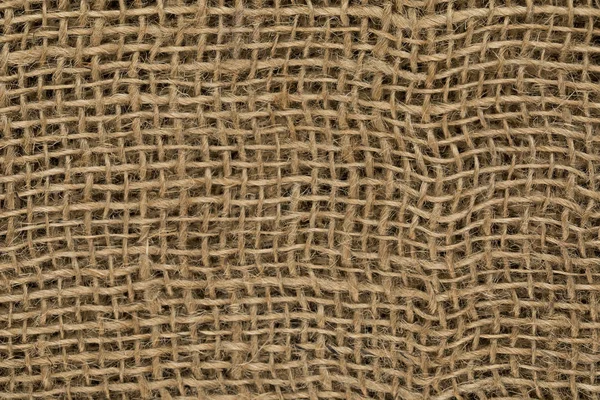 Rustic Jute Sackcloth Texture Background Brown Burlap Closeup Rough Natural — Stock Photo, Image