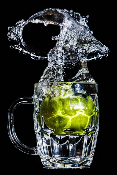 Green Apple Splash — Stock Photo, Image