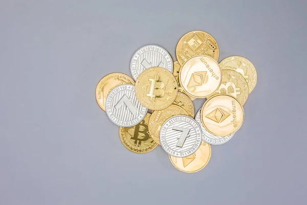 Pile of Crypto Currency Royalty Free Stock Photos