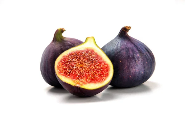 Fresh figs on a white background — Stock Photo, Image