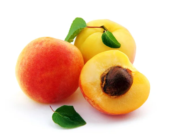 Apricots and a half — Stock Photo, Image