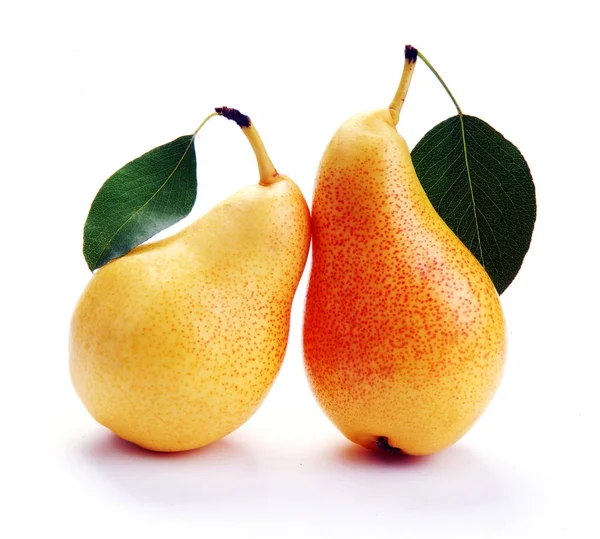 Pears and leaves — Stock Photo, Image