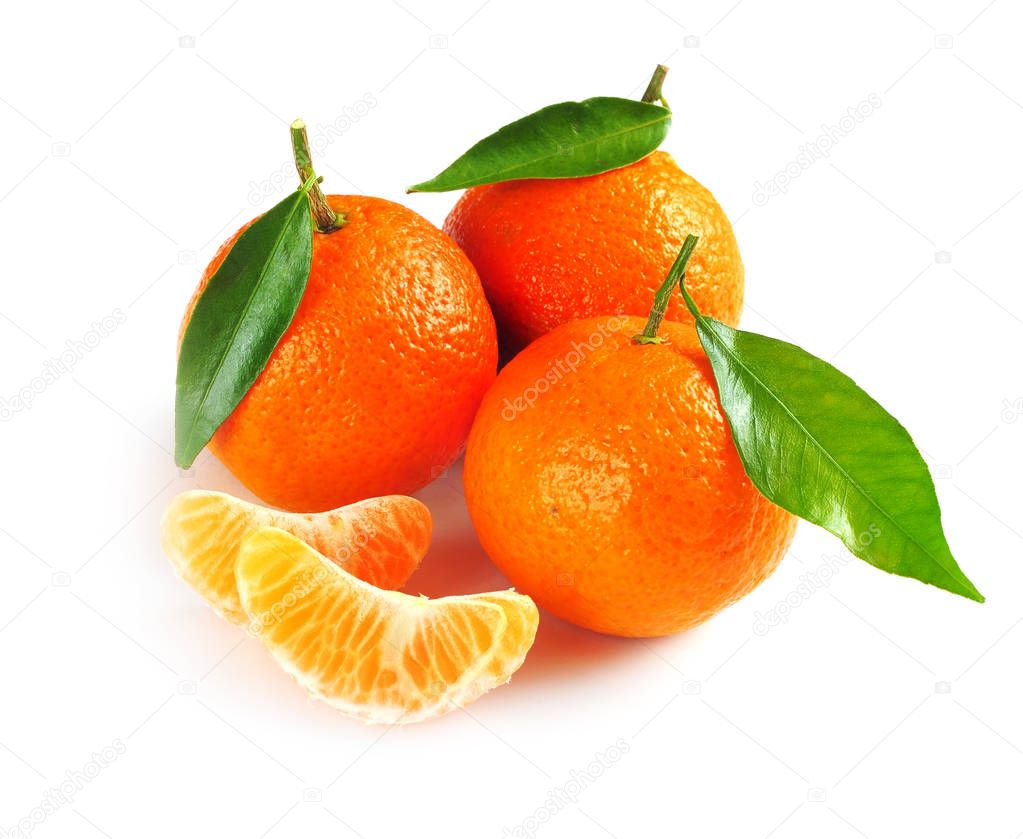 Orange Mandarines, Clementines, Tangerines or small oranges with