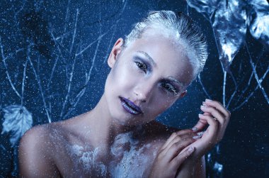 kar makyaj ile kar kraliçesi