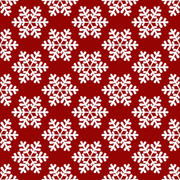 Red snowflake background — Stock Vector