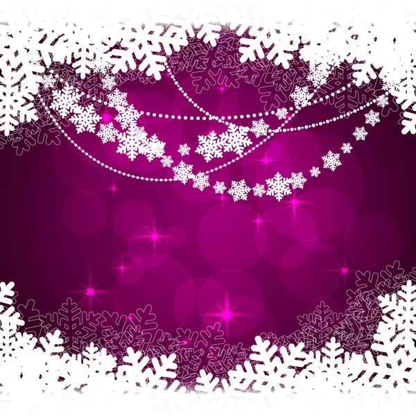 Winter violet background — Stock Vector