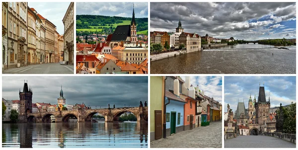 Collage República Checa — Foto de Stock