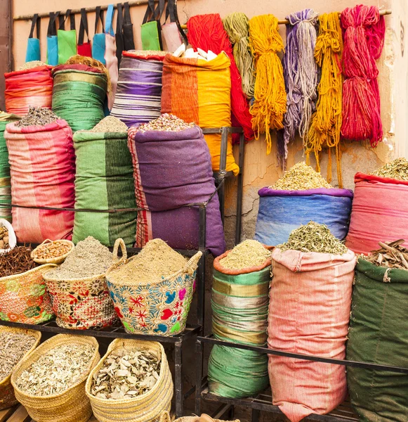 Mercado callejero en Marruecos — Foto de Stock