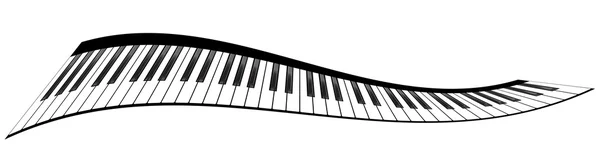Conjunto de teclados para piano —  Vetores de Stock