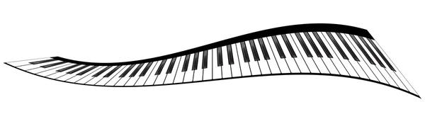 Juego de teclados para piano — Vector de stock