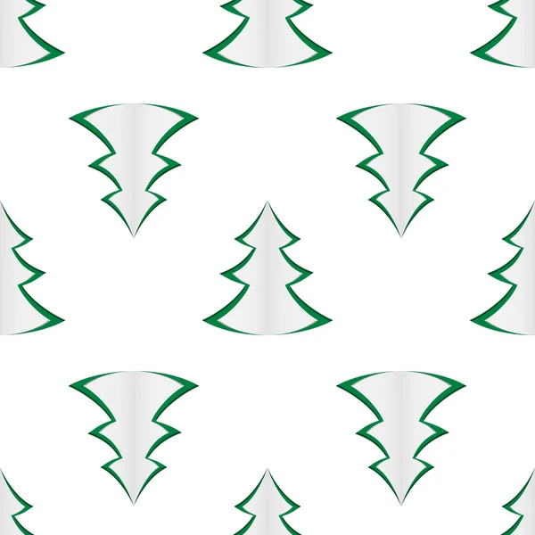Arrière-plan des arbres de Noël verts — Image vectorielle