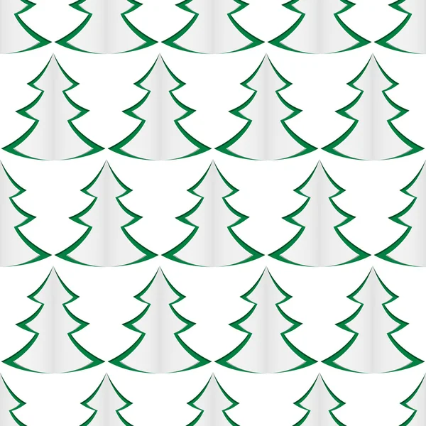 Fondo de árboles verdes de Navidad — Vector de stock