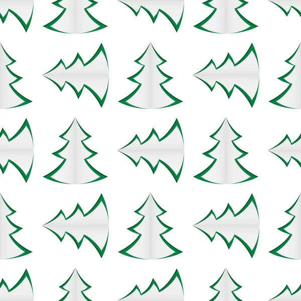 Fondo de árboles verdes de Navidad — Vector de stock