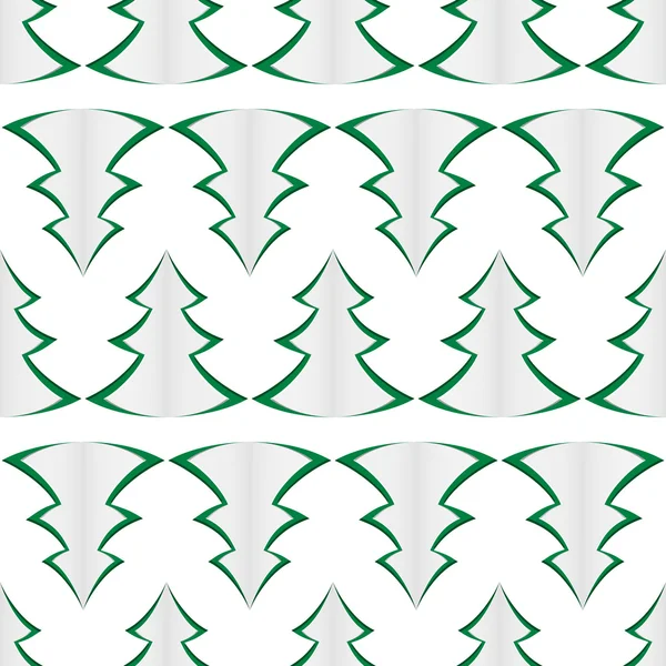 Fondo de árboles verdes de Navidad — Vector de stock