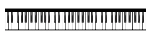 Conjunto de teclados para piano — Vetor de Stock