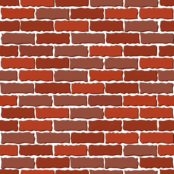 Brown brick wall — Stock Vector