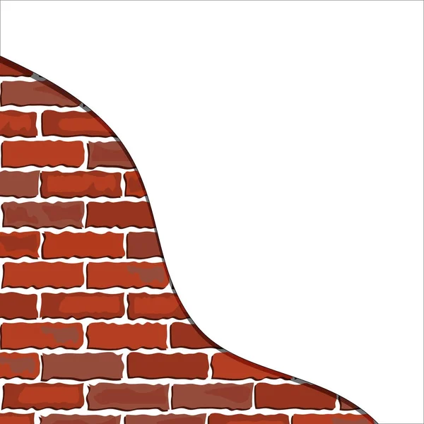 Brick wall plaster — Stock Vector
